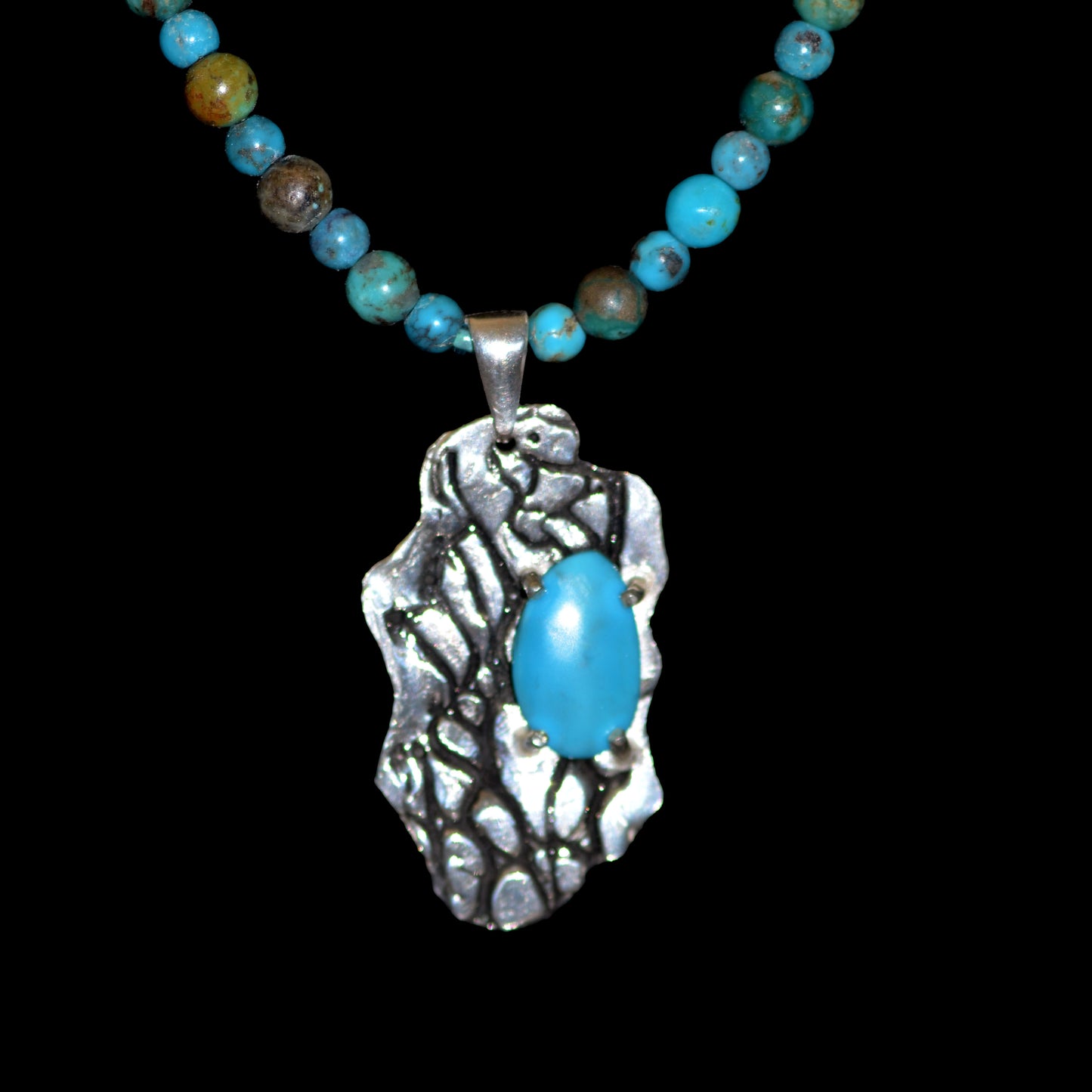 Turquoise Cholla Necklace