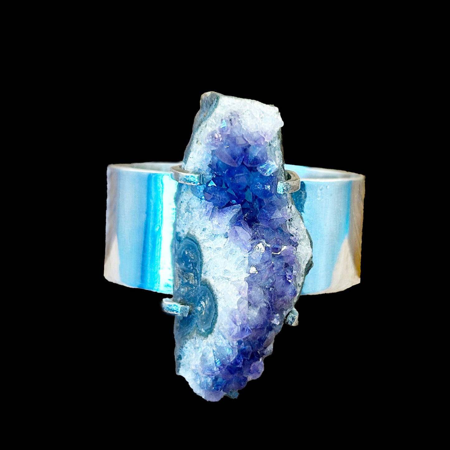 Amethyst Drusy Cuff