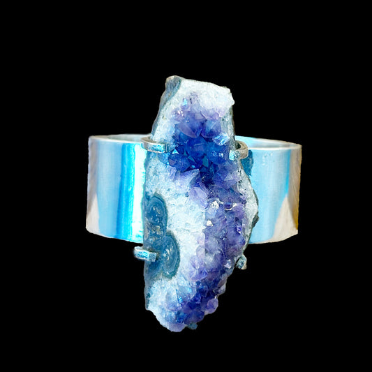 Amethyst Drusy Cuff