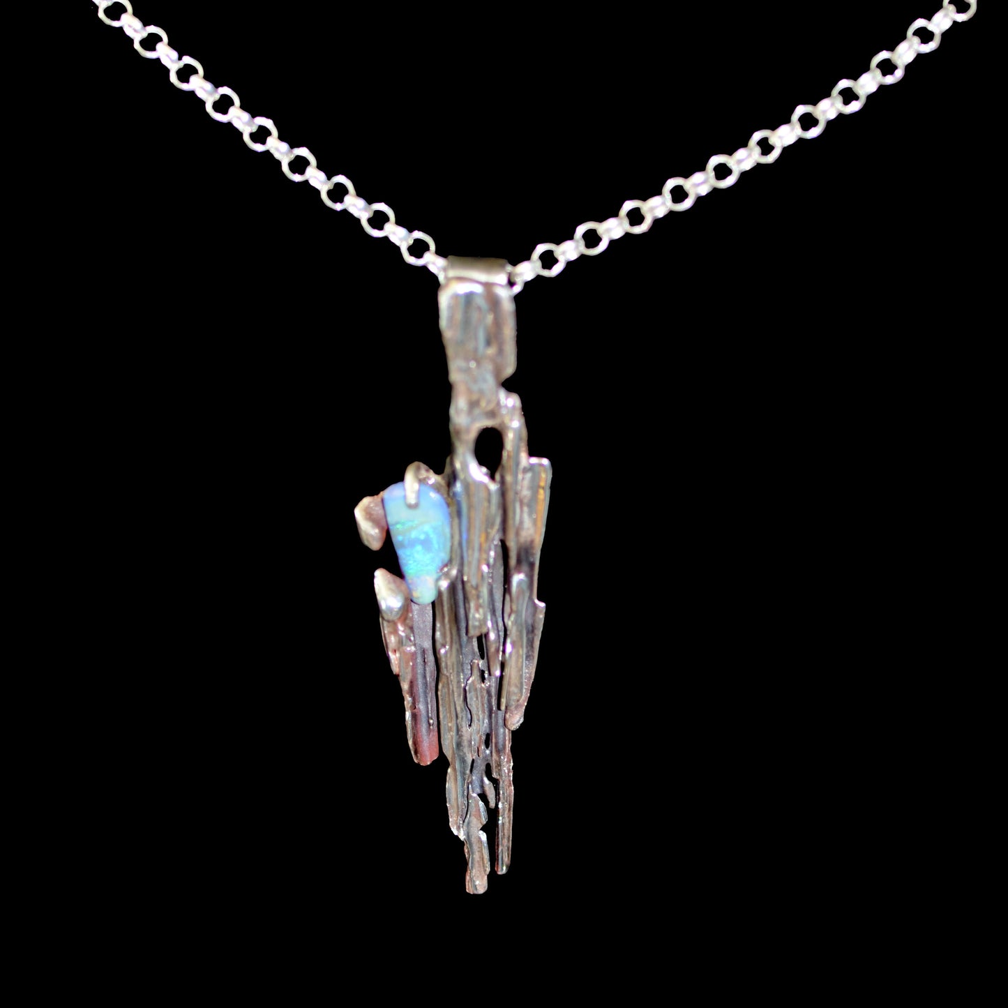 Broomstick Opal Pendant
