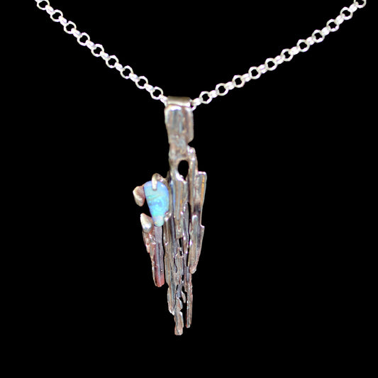 Broomstick Opal Pendant