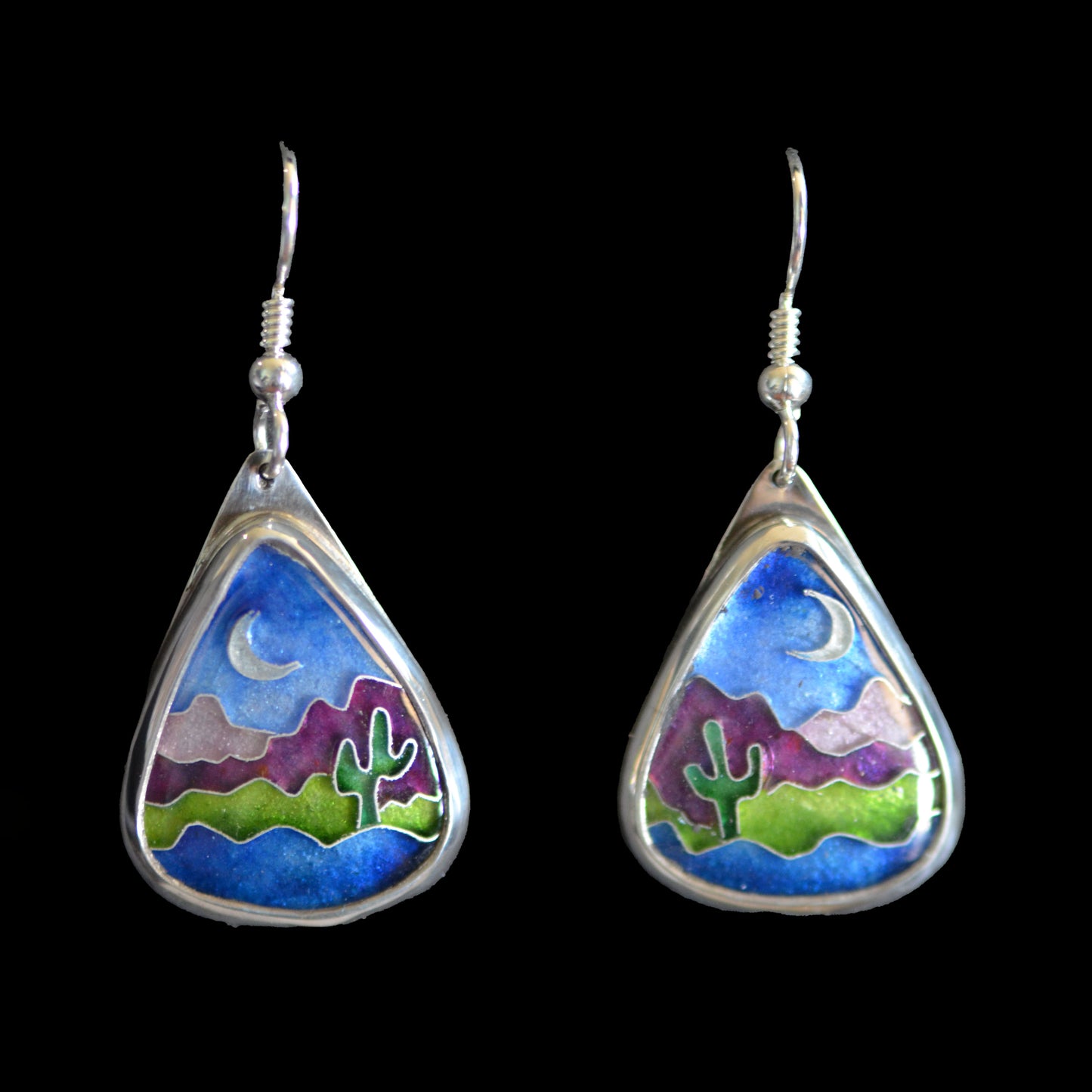 Nighttime Cactus Earrings