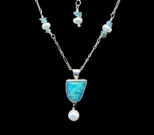 Amazonite and Pearl