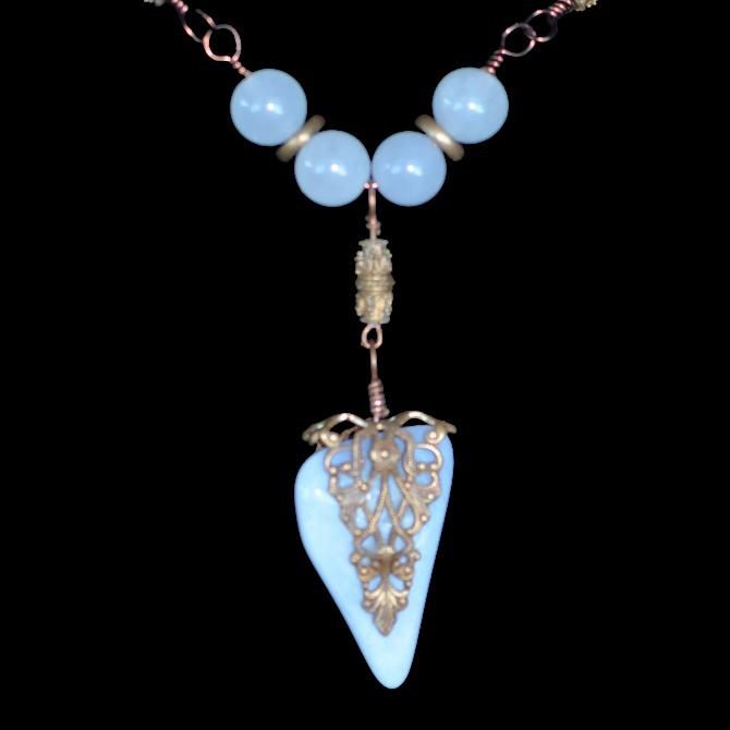 Blue Lace Agate Necklace