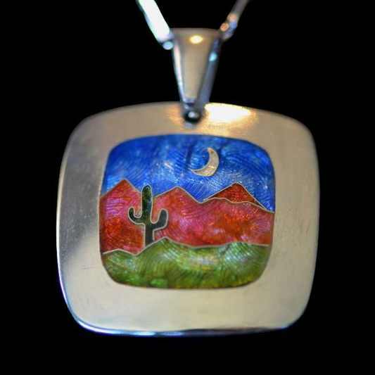 Saguaro Sunset Champleve